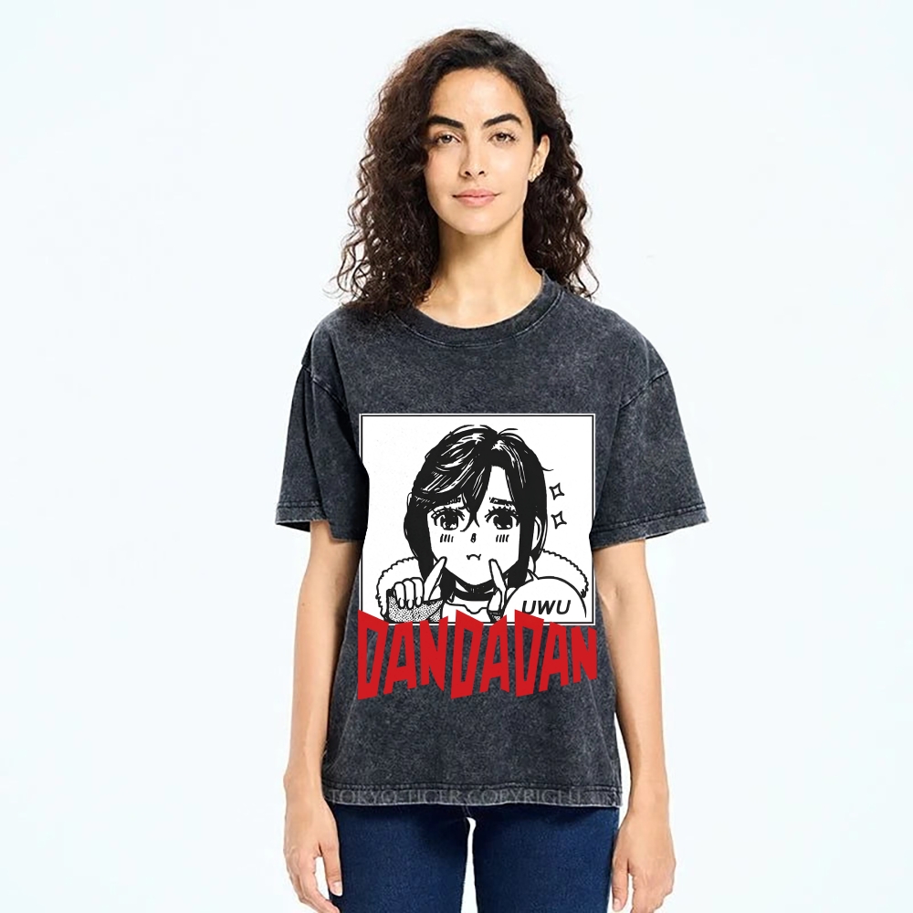 Japan Anime Character Momo Ayase Vintage Washed T-shirt