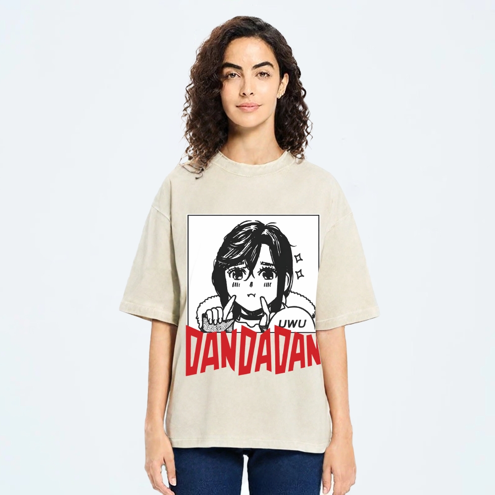 Japan Anime Character Momo Ayase Vintage Washed T-shirt