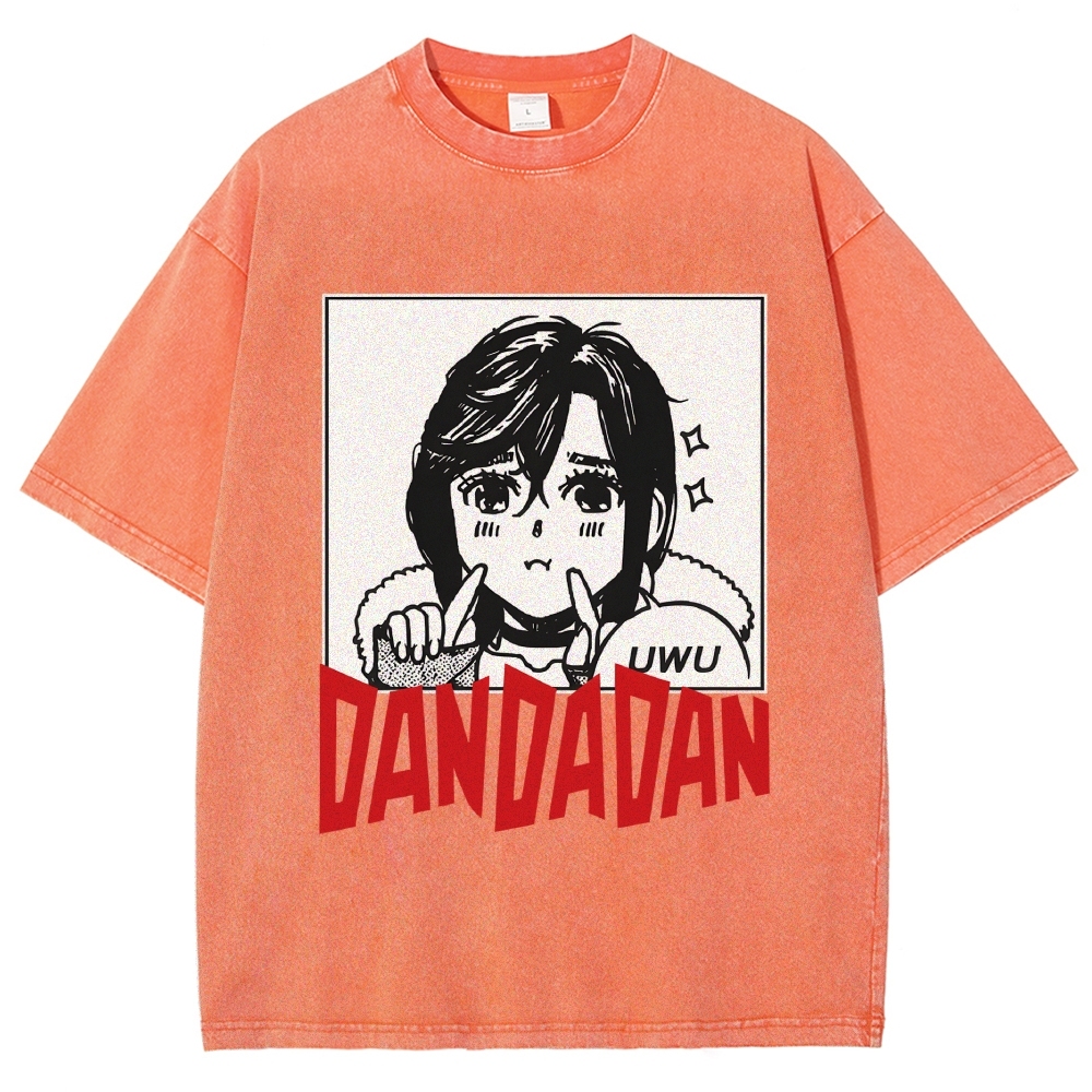 Japan Anime Character Momo Ayase Vintage Washed T-shirt