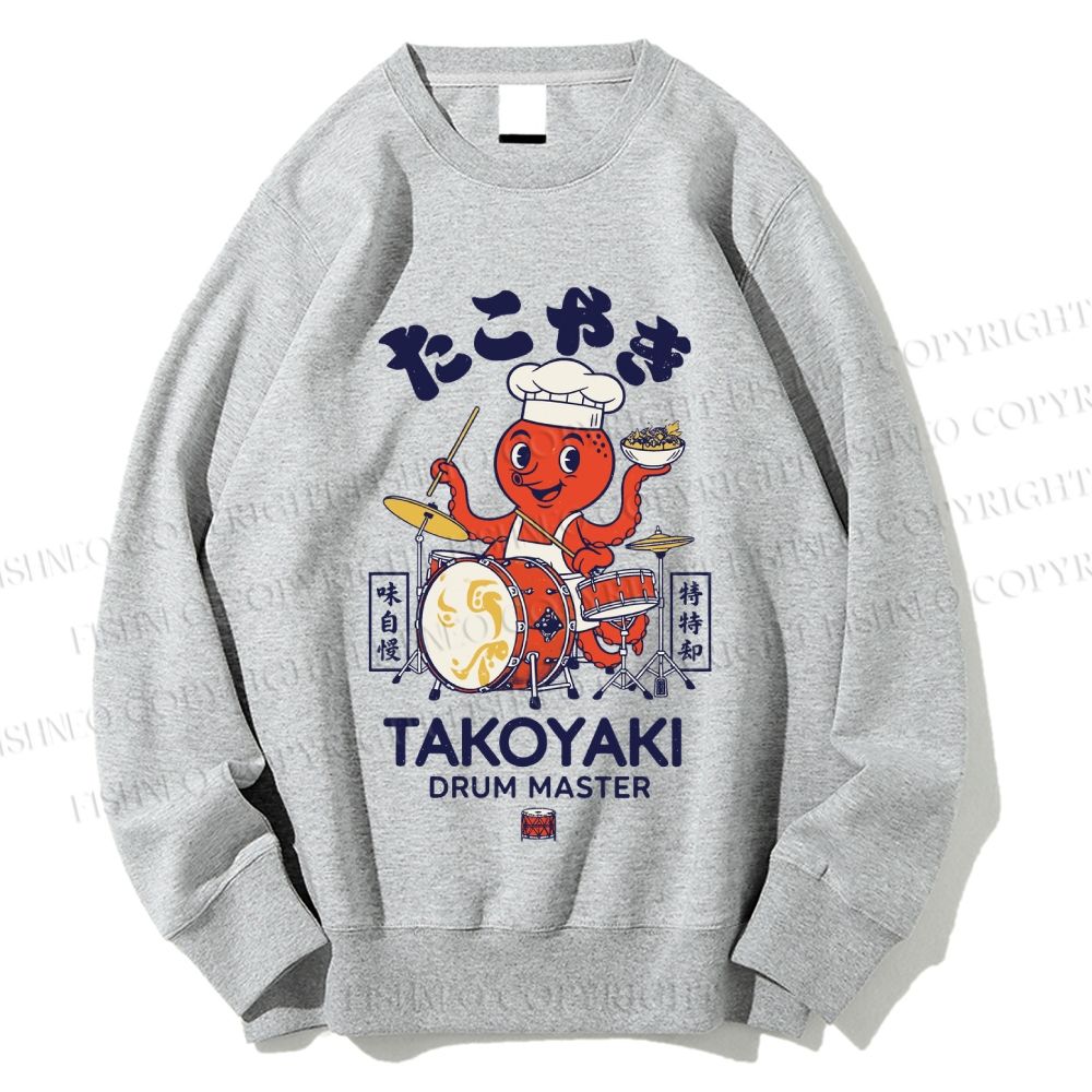 Unisex Osaka Dotonbori Octopus Printed Sweatshirt
