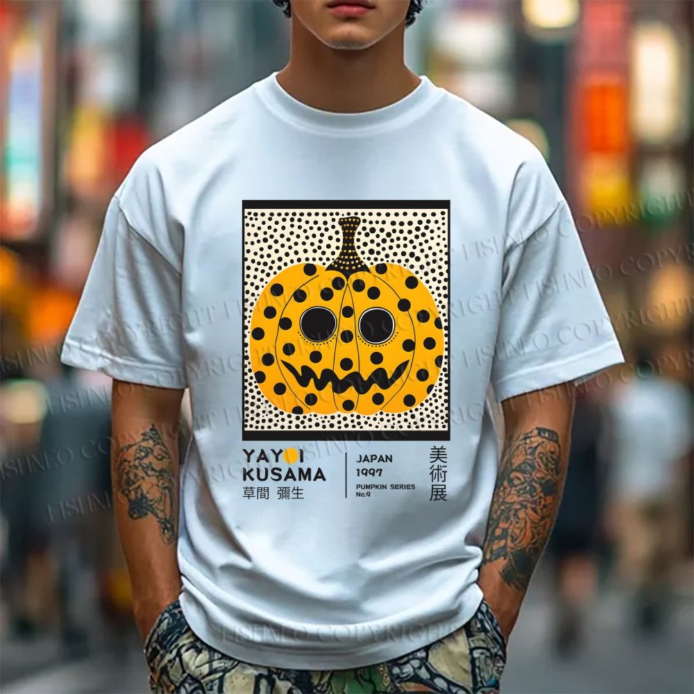 Yayoi Kusama Halloween Pumpkin Short-Sleeve T-Shirt