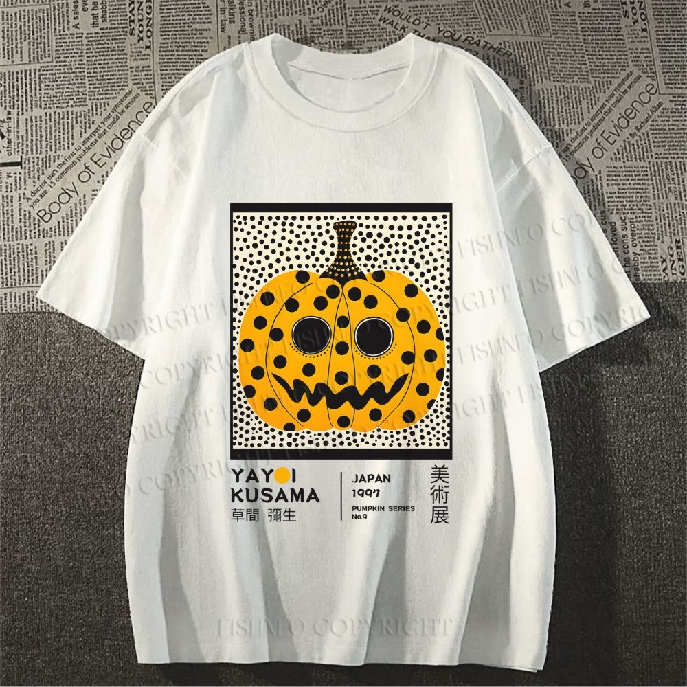 Yayoi Kusama Halloween Pumpkin Short-Sleeve T-Shirt