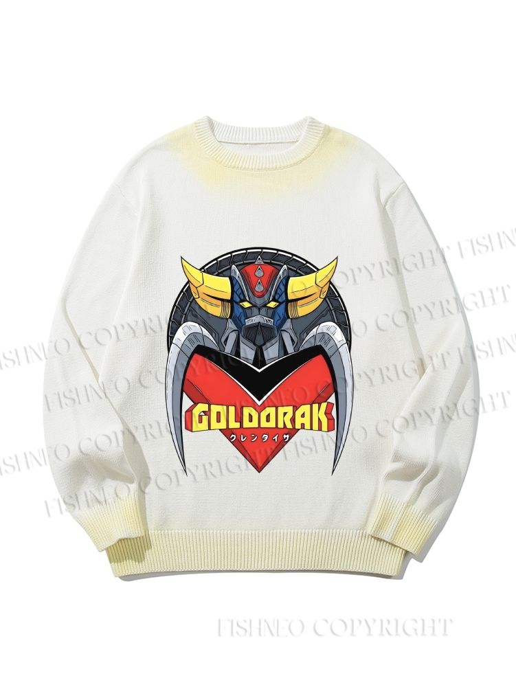 Unisex Mazinger Z Grendizer Gradient Casual sweater