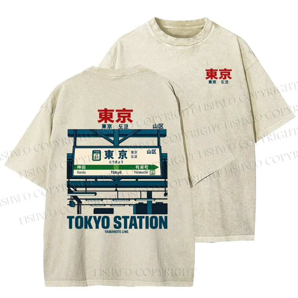 Unisex Printed Washed Tee 2609012498