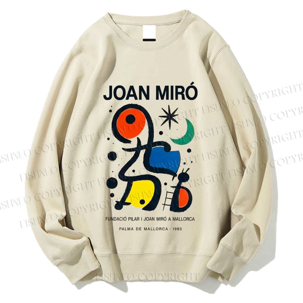 Unisex Joan Miró Abstract Art Printed Sweatshirt