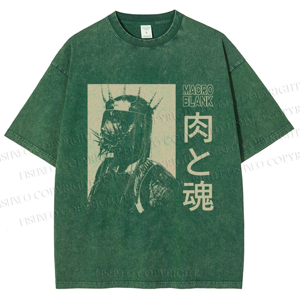 Unisex Flesh and Soul Printed Washed Tee