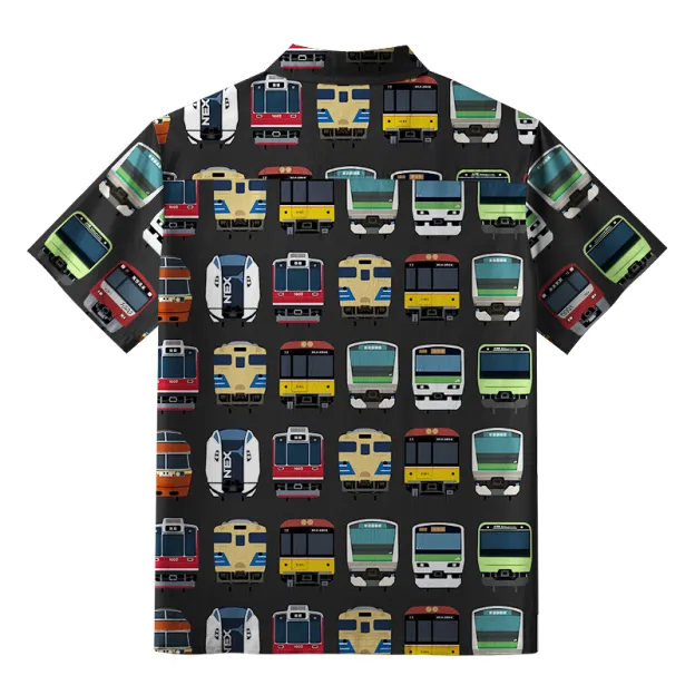  Japanese Traditional Trains Aloha Hawaiian Shirt