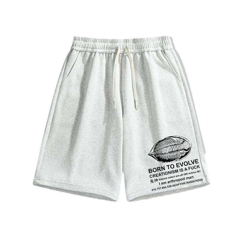 Born to Evolve Cotton Casual Shorts