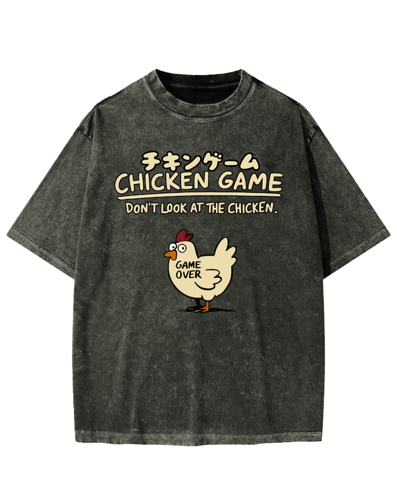 Chicken Game Vintage Washed T-shirt