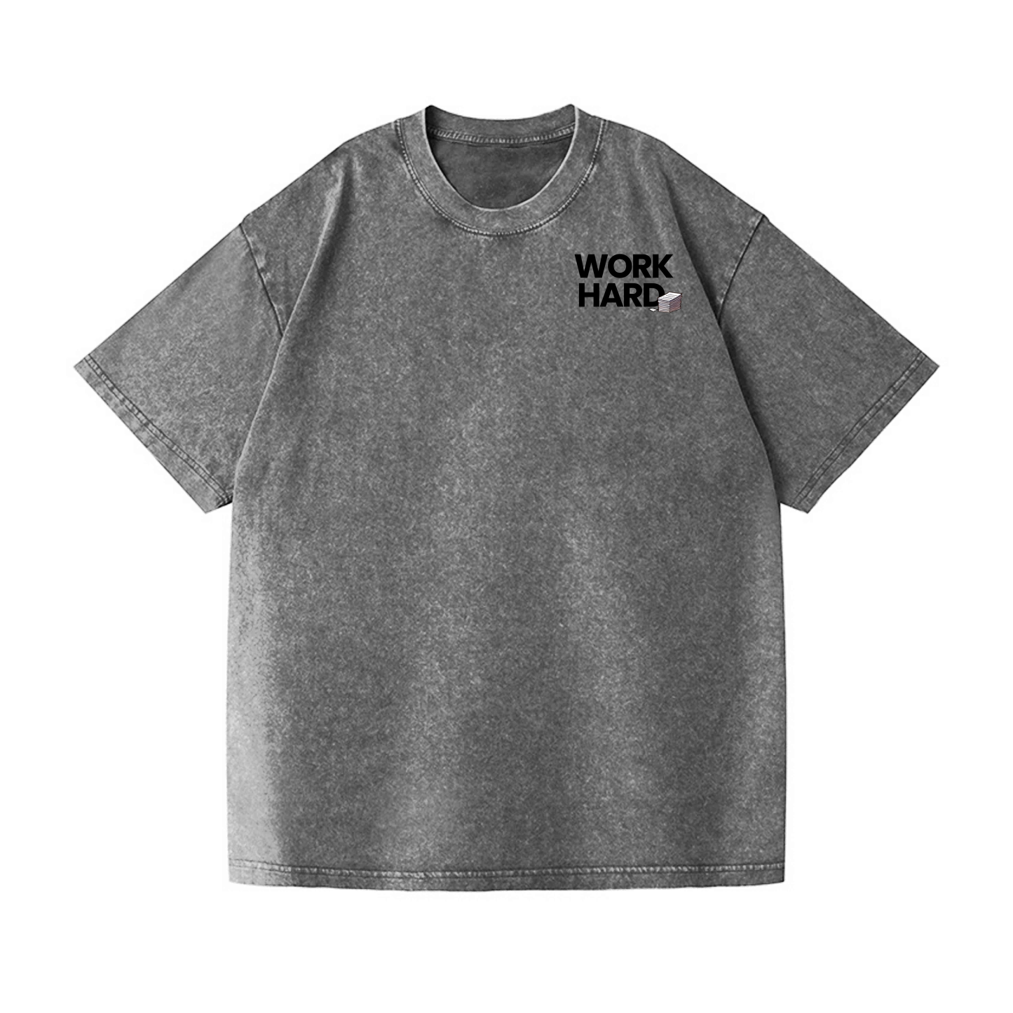 Cat Vintage Wash Japanese Design Back Art T-Shirt