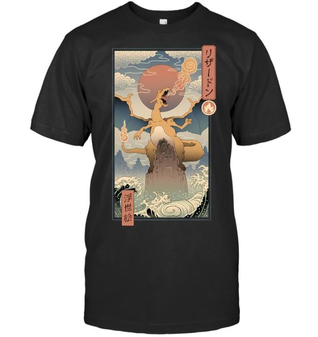 Ancient Fire Dragon Pokemo T Shirt