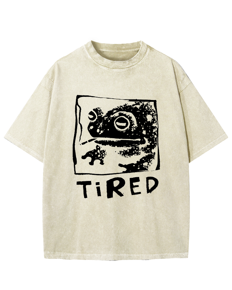 Tired Frog Vintage Washed T-shirt