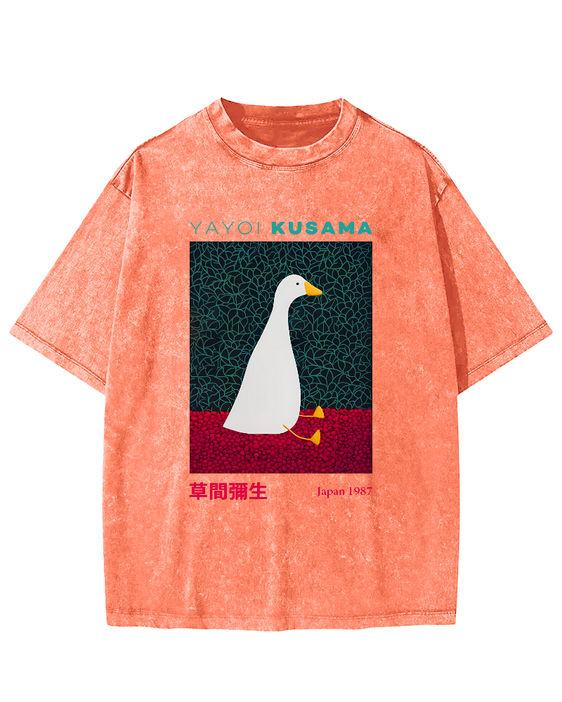 Yayoi Kusama Animal Art Vintage Washed T-shirt