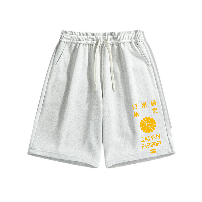 Japan Passport Cotton Casual Shorts