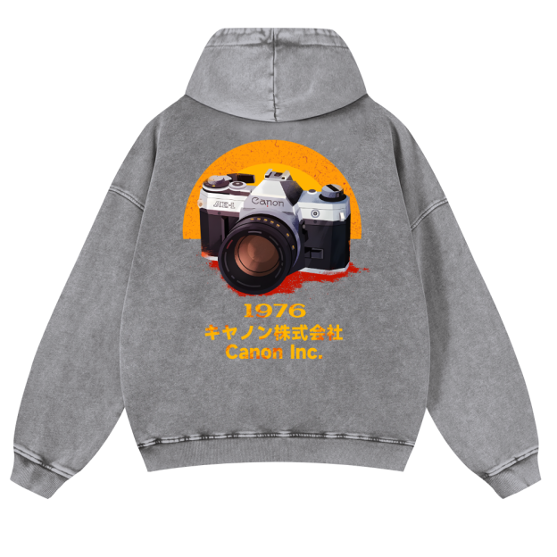 Canon Vintage Washed Cotton Back Art Hoodie