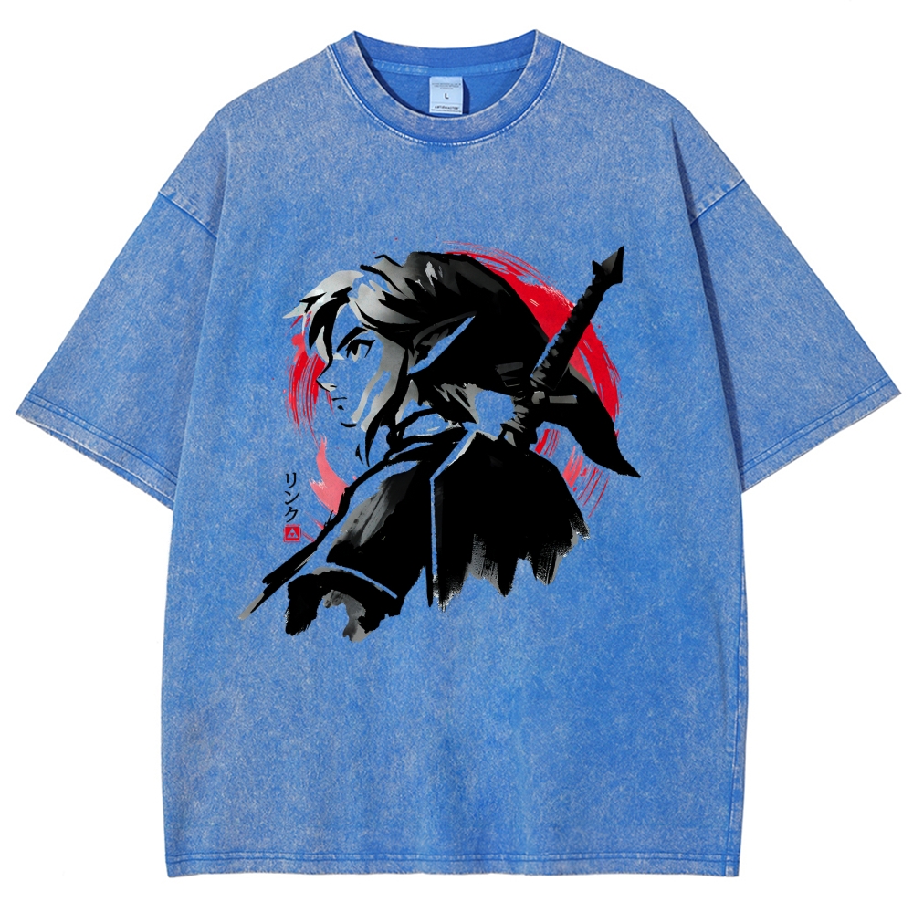 Sumi-E Swordsman Vintage Washed T-shirt