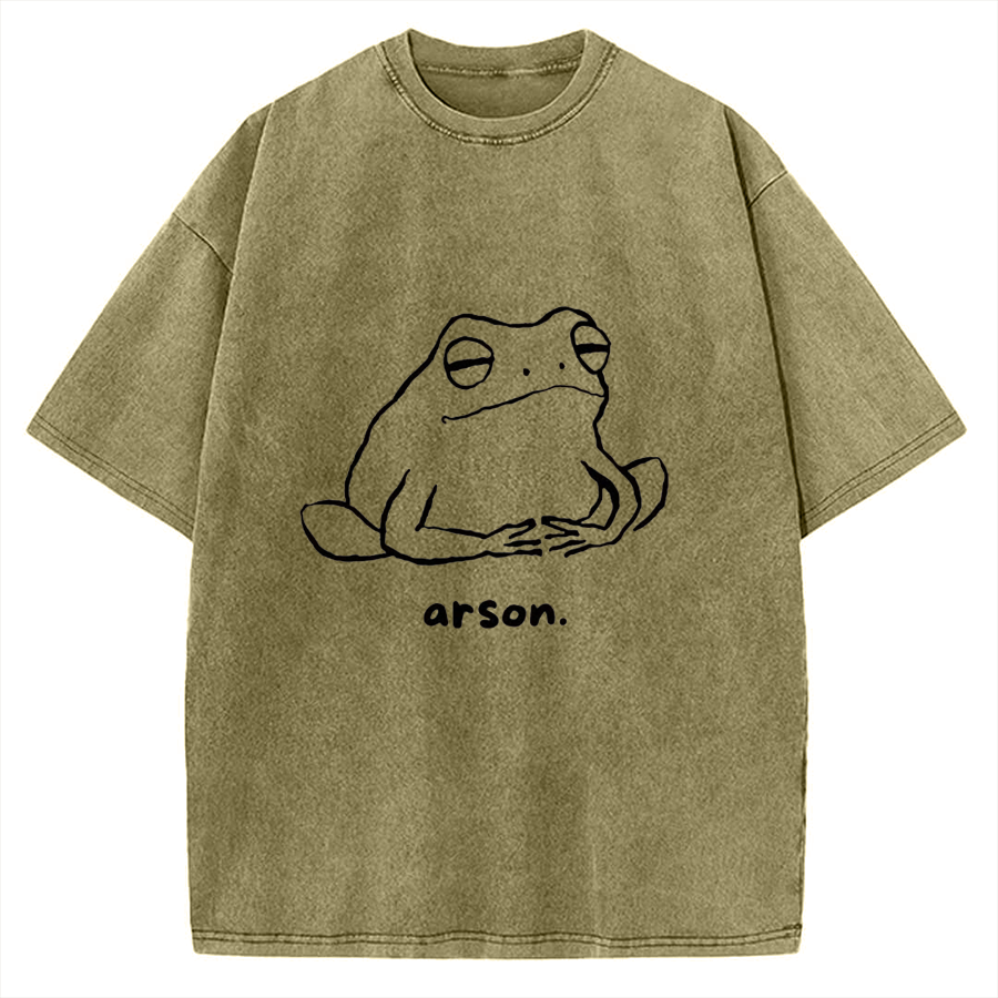 Arson Frog Vintage Washed T-shirt