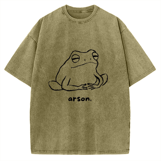 Arson Frog Vintage Washed T-shirt