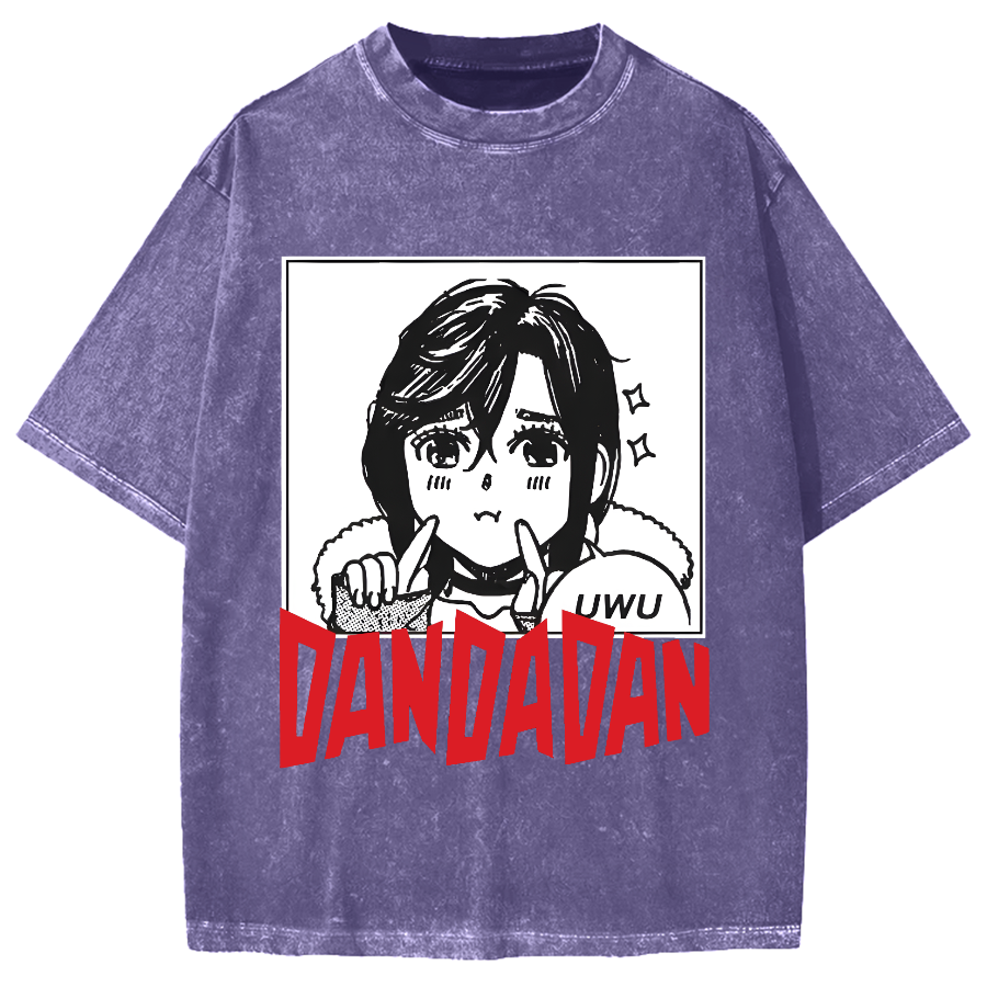 Japan Anime Character Momo Ayase Vintage Washed T-shirt