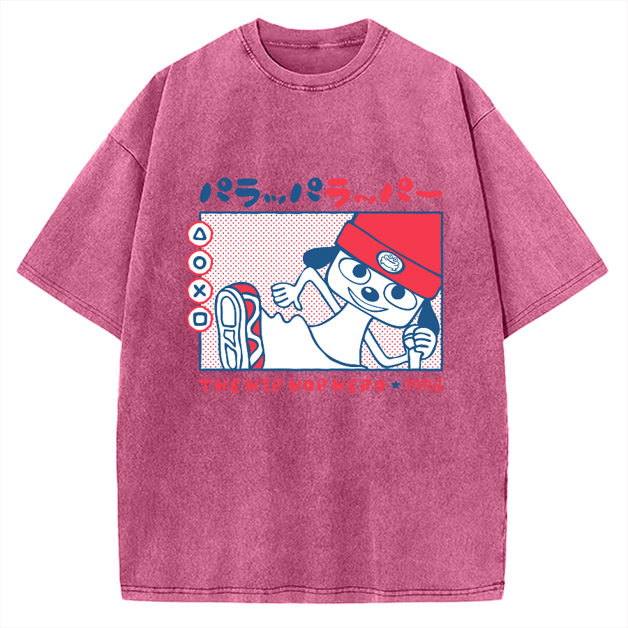 PaRappa the Rapper 1996 Vintage Washed T-shirt