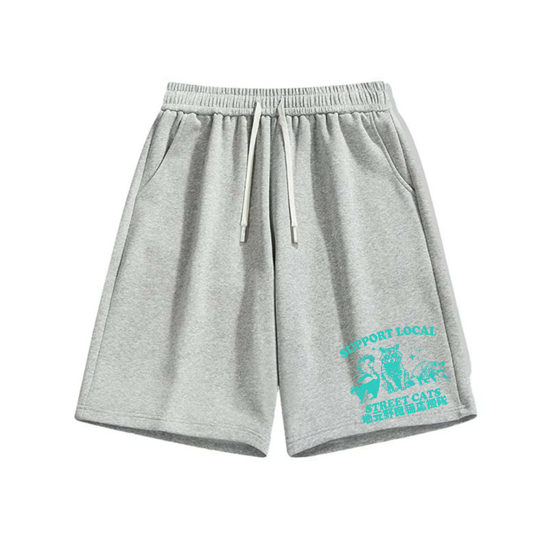 Support local street cats Cotton Casual Shorts