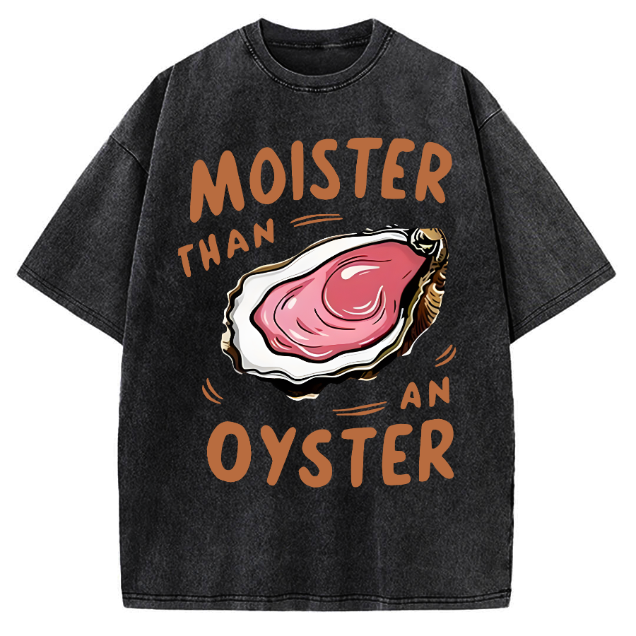 Oyster Funny Vintage Washed T-shirt
