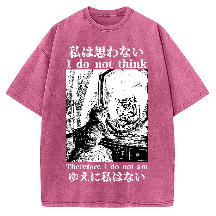 Thinking Kitten Vintage Washed T-shirt