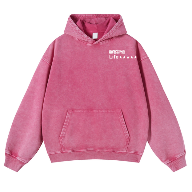 Life Vintage Washed Cotton Back Art Hoodie