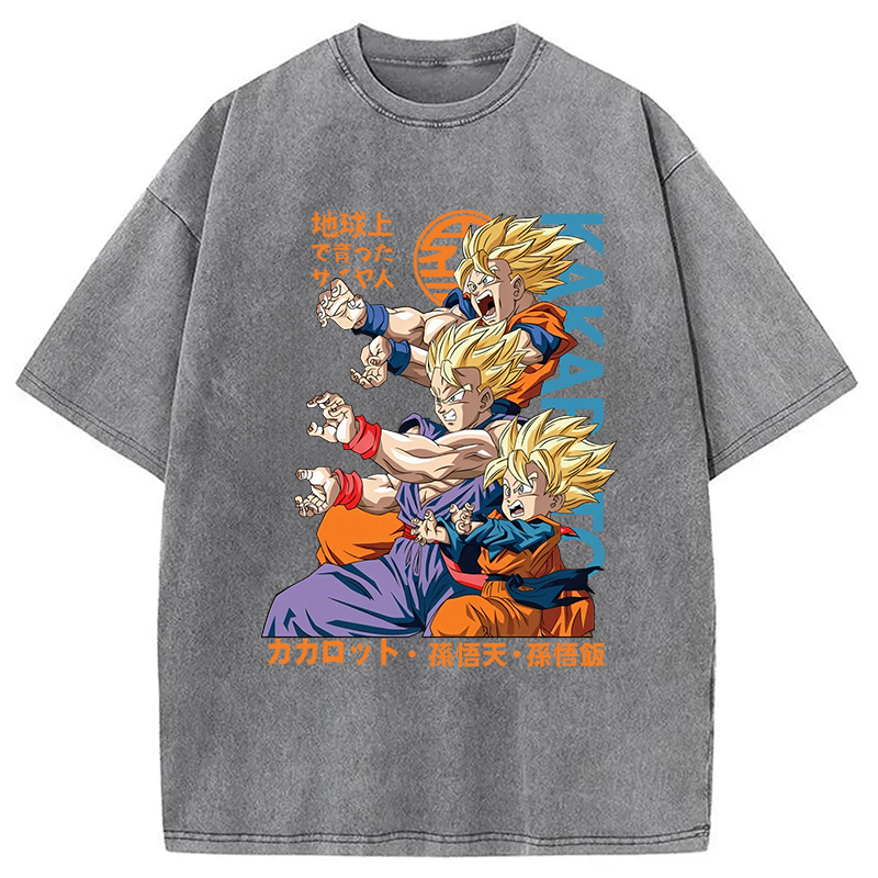 Goku Vintage Japanese Washed T-Shirt