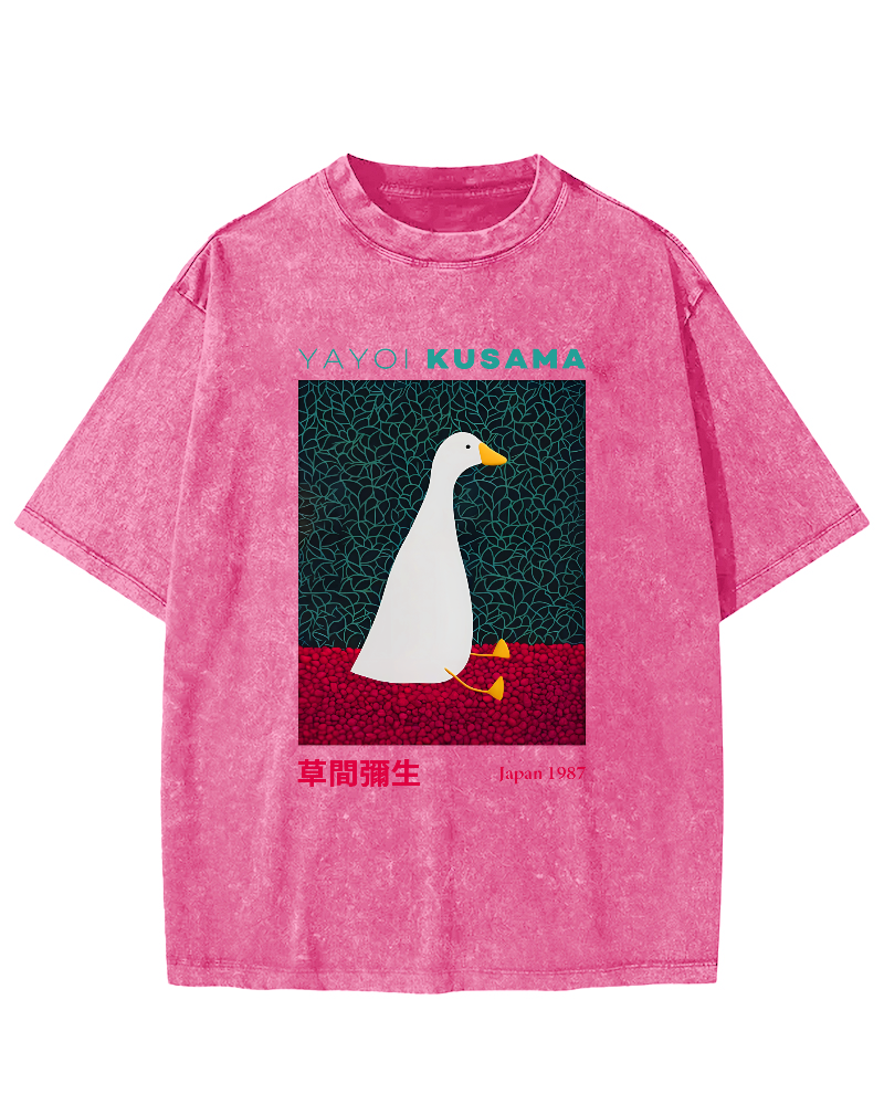 Yayoi Kusama Animal Art Vintage Washed T-shirt