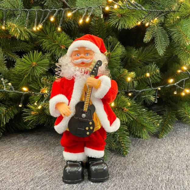 Electric Hip-Twisting Rock Santa Claus