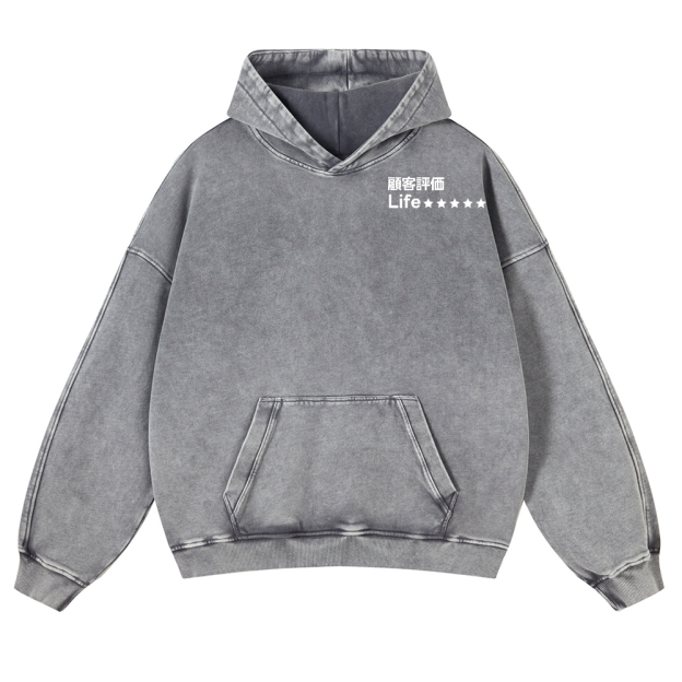Life Vintage Washed Cotton Back Art Hoodie