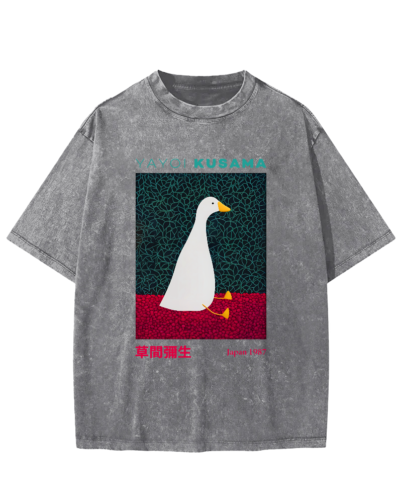Yayoi Kusama Animal Art Vintage Washed T-shirt