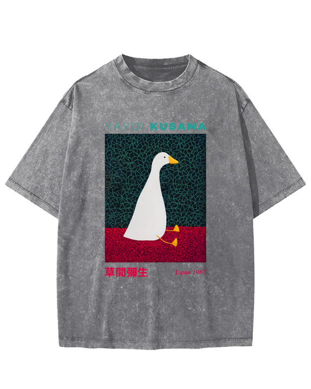 Yayoi Kusama Animal Art Vintage Washed T-shirt