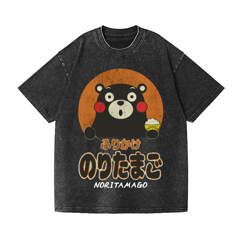 Kumamon Vintage Wash Japanese Design T-Shirt