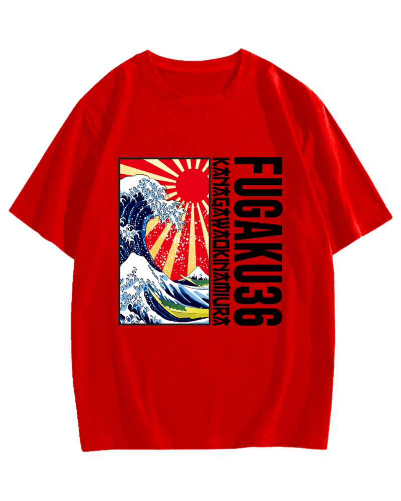 Thirty-six Views of Mount Fuji Cotton casual T-shirt