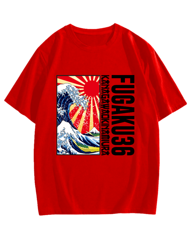 Thirty-six Views of Mount Fuji Cotton casual T-shirt