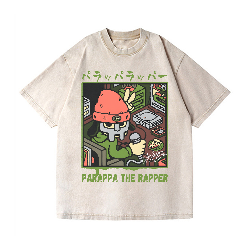 PaRappa the Rapper MF DOOM Vintage Wash Japanese Design T-Shirt