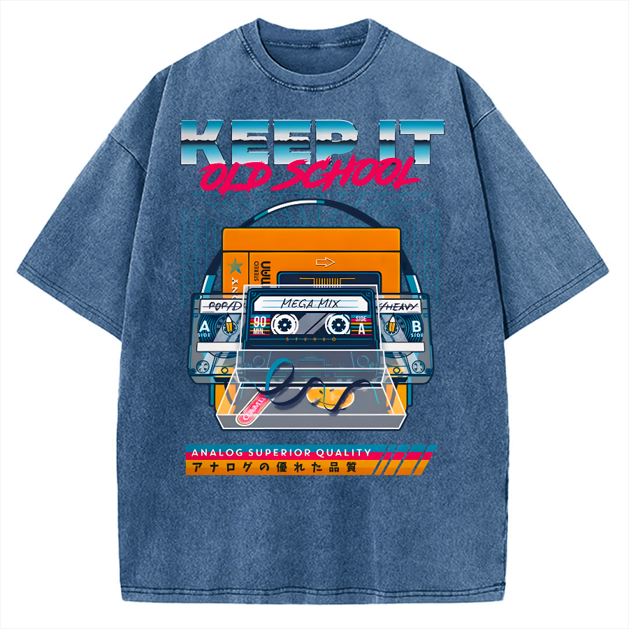 Keep it Old School Vintage Washed T-shirt