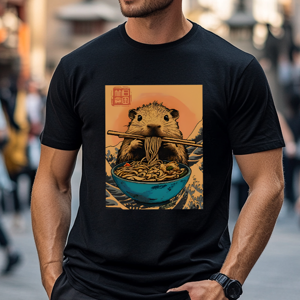 Guinea Pig Ramen Japanese Style Classic Tee