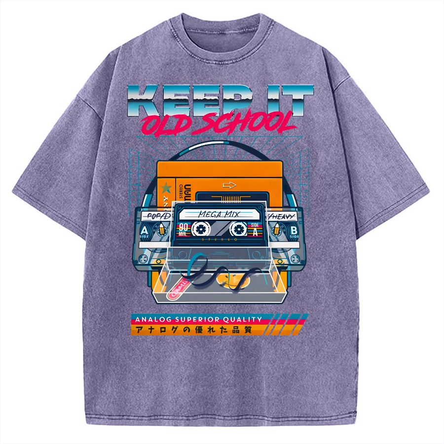 Keep it Old School Vintage Washed T-shirt