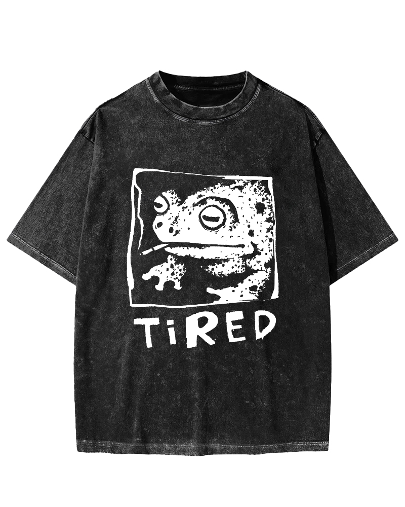 Tired Frog Vintage Washed T-shirt