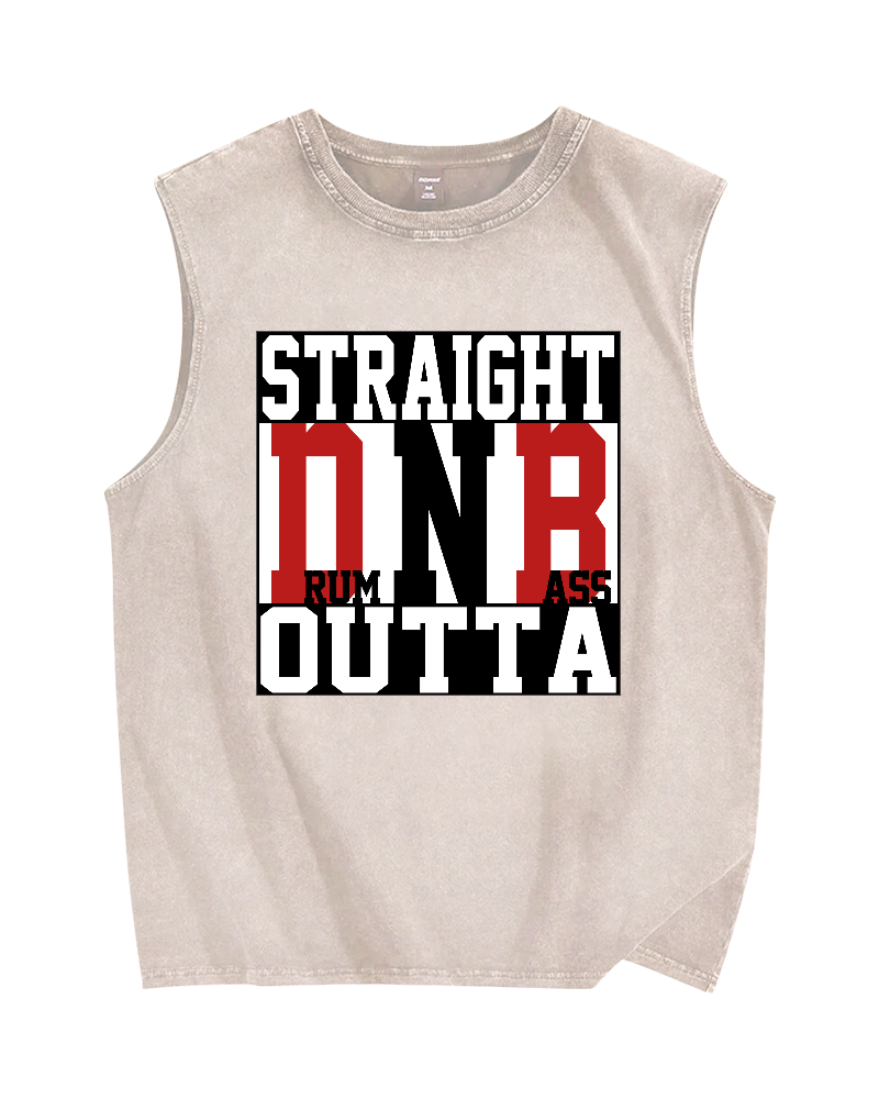 Drum N Bass Vintage Distressed Washed Tank Top