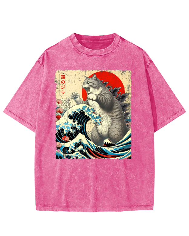 Catzilla Vintage Washed T-shirt