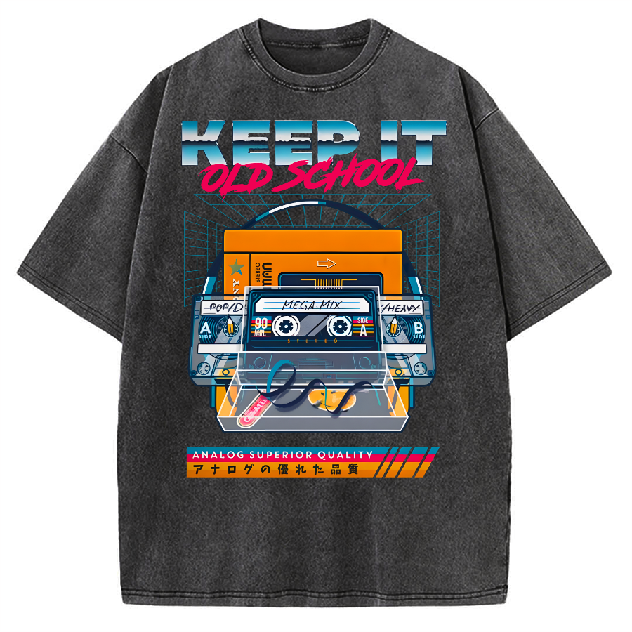 Keep it Old School Vintage Washed T-shirt