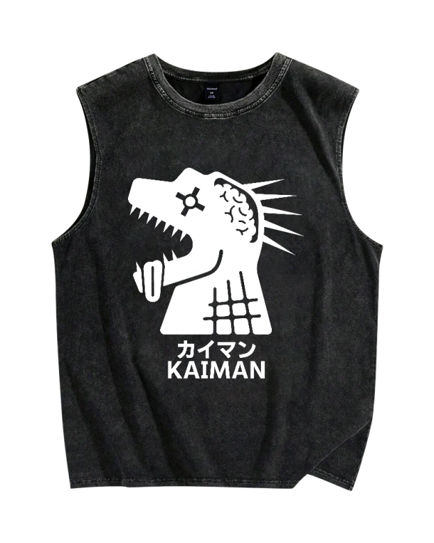 Dorohedoro Kaiman Vintage Distressed Washed Tank Top