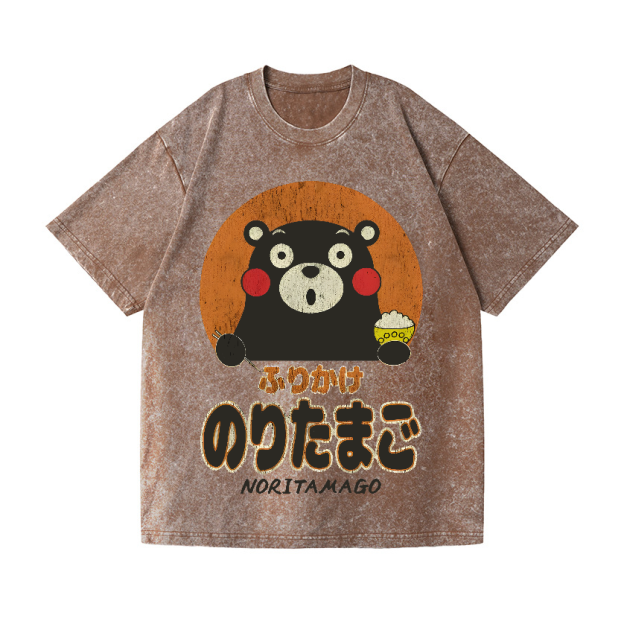 Kumamon Vintage Wash Japanese Design T-Shirt