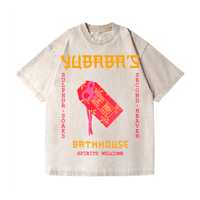 Hayao Miyazaki Spirited Away Ghibli Anime Vintage Wash Japanese Design T-Shirt