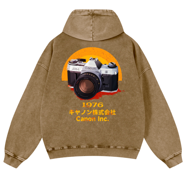 Canon Vintage Washed Cotton Back Art Hoodie