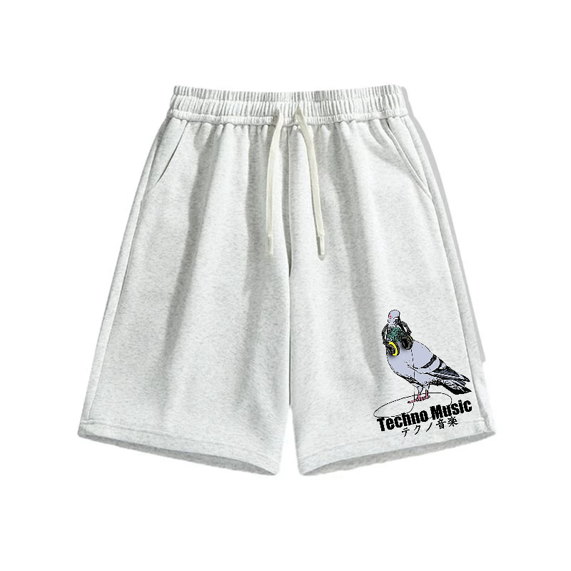 Techno Music Cotton Casual Shorts